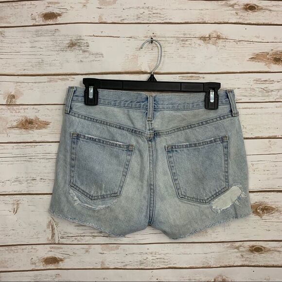 Gap Cutoff Distressed Denim Jean Slim Shorts - Picture 4 of 5